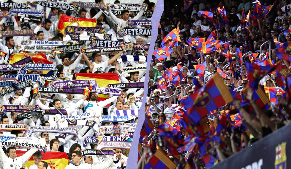 real madrid barcelona clasico fans