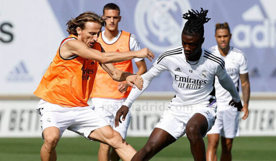 training modric camavinga training modric camavinga