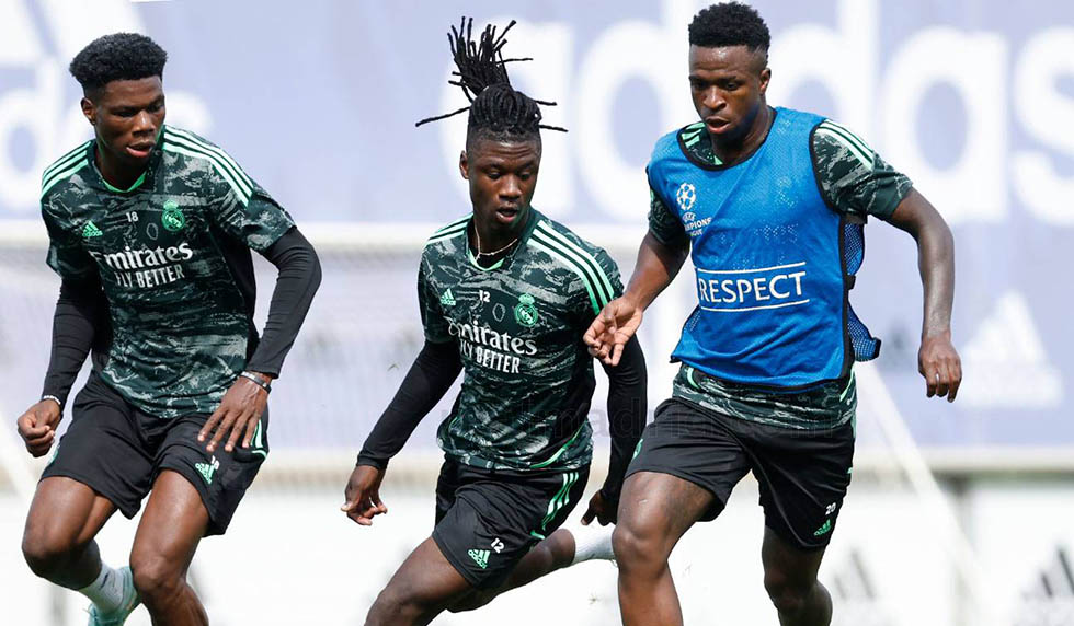 training tchouameni camavinga vinicius