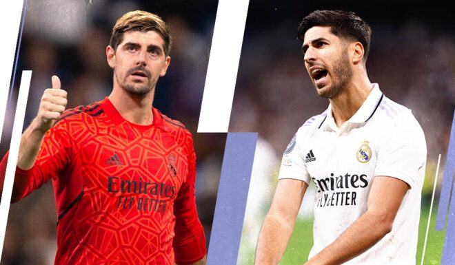 Thibaut Courtois Marco Asensio Real Madrid