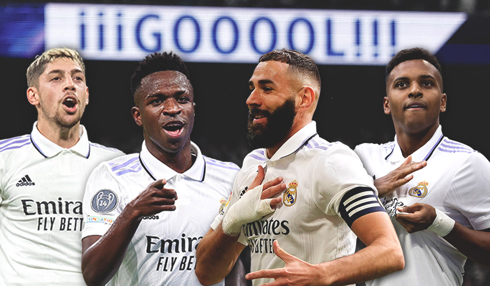 Real Madrid Benzema Vinicius Rodrygo Valverde