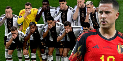 Eden Hazard Deutschland DFB Team Mund zu WM 2022 Nationalmannschaft Geste