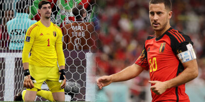 Eden Hazard Thibaut Courtois WM 2022 Belgien