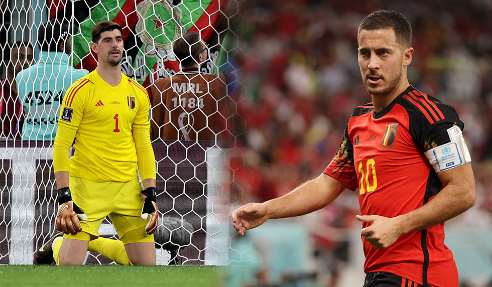 Eden Hazard Thibaut Courtois WM 2022 Belgien