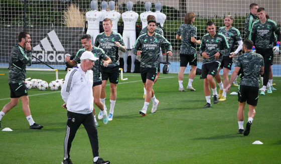 training ancelotti team training ancelotti team