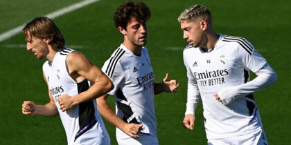 Álvaro Odriozola Luka Modric Fede Valverde Real Madrid
