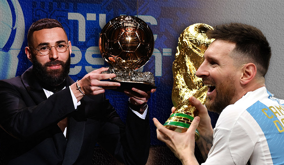 Karim Benzema Lionel Messi FIFA Weltfußballer 2022