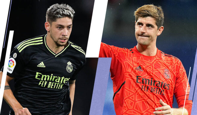 Federico Valverde Thibaut Courtois Real Madrid Federico Valverde Thibaut Courtois Real Madrid