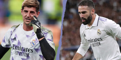 Thibaut Courtois Daniel Carvajal Real Madrid