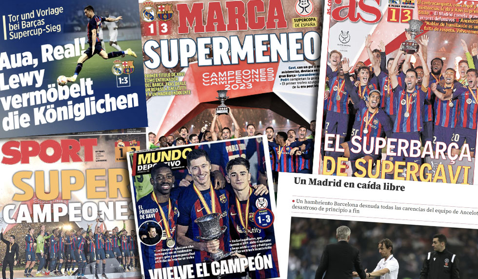 Supercopa Clásico Pressestimmen Real Madrid FC Barcelona