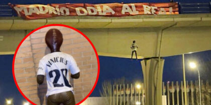 rassismus vinicius junior puppe frente atletico derbi derby real madrid