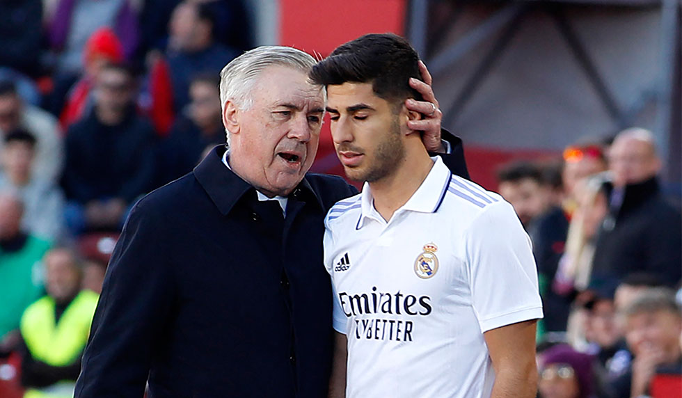 Carlo Ancelotti Marco Asensio Real Madrid