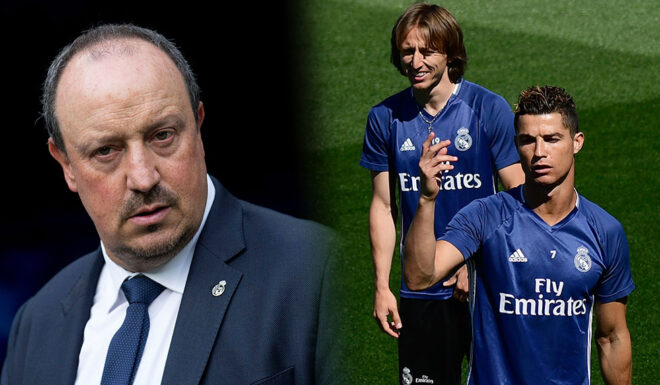 Rafael Benitez Cristiano Ronaldo Luka Modric Real Madrid