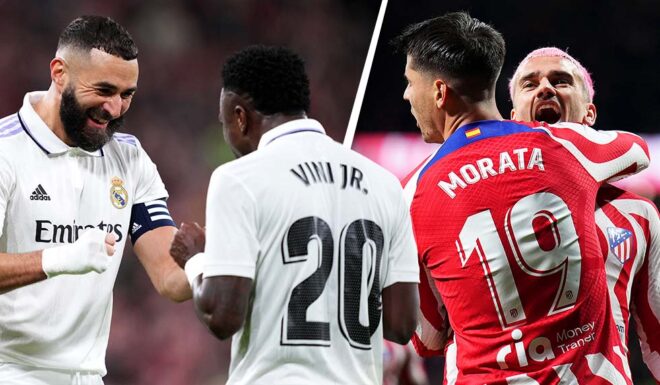 Karim Benzema Vinícius Júnior Álvaro Morata Antoine Griezmann Karim Benzema Vinícius Júnior Álvaro Morata Antoine Griezmann
