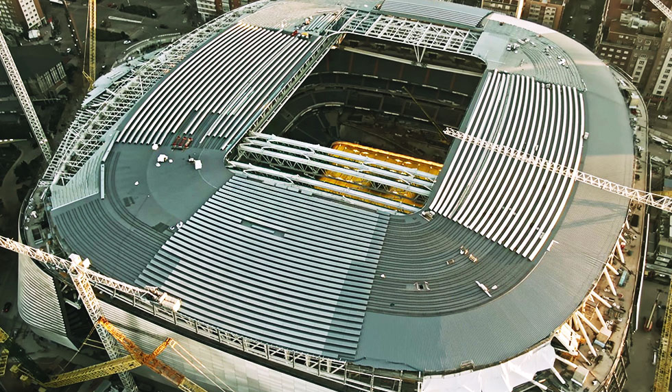 Estadio Santiago Bernabéu Real Madrid Umbau