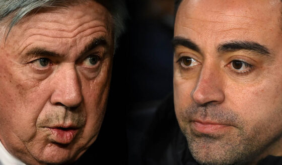 Carlo Ancelotti Xavi Hernández Real Madrid FC Barcelona