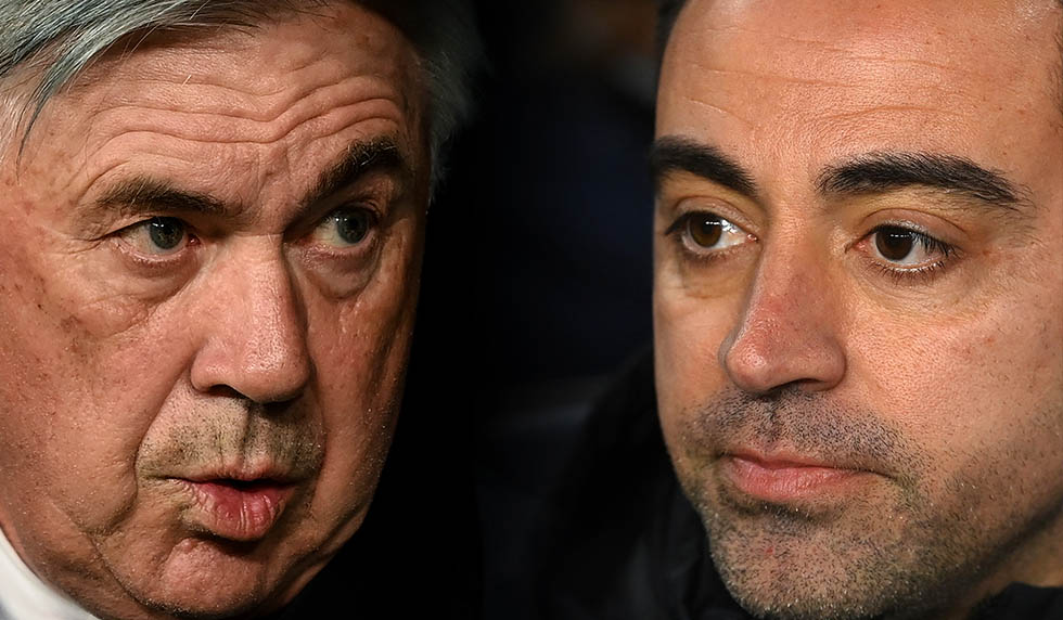 Carlo Ancelotti Xavi Hernández Real Madrid FC Barcelona