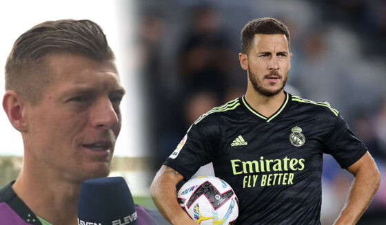 Toni Kroos Eden Hazard Real Madrid