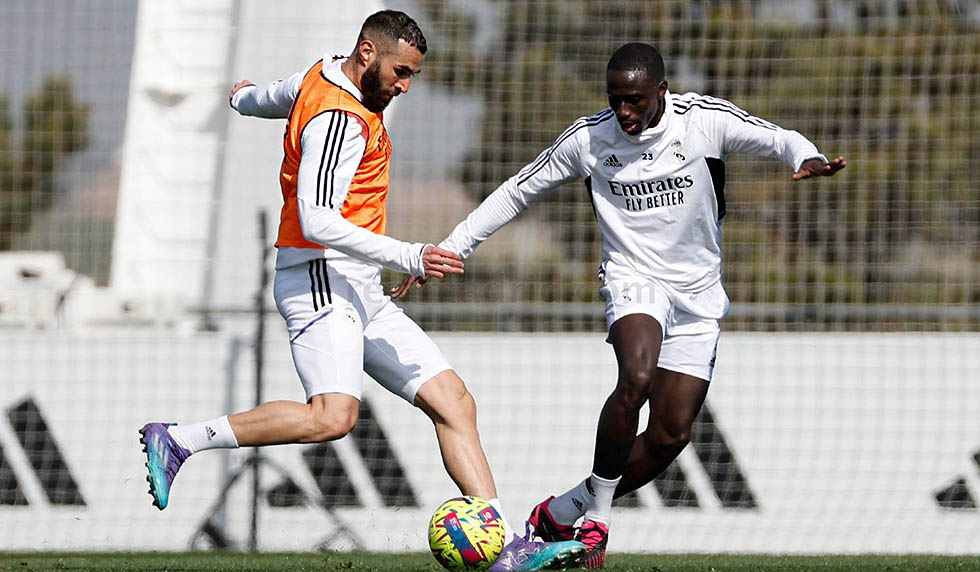 benzema mendy training