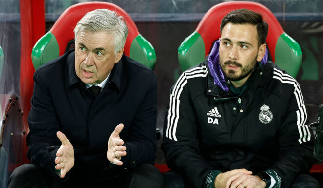 Carlo Ancelotti Davide Ancelotti Real Madrid