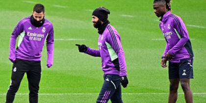 Karim Benzema Eden Hazard Eduardo Camavinga Real Madrid