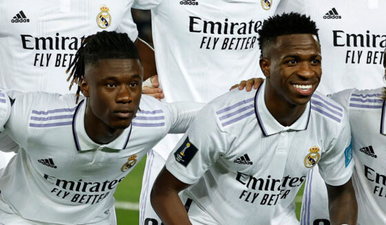 Eduardo Camavinga Vinicius Junior Real Madrid