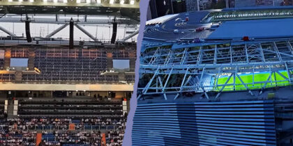 Estadio Santiago Bernabeu Real Madrid Umbau Stadion