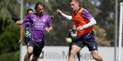 training kroos modric