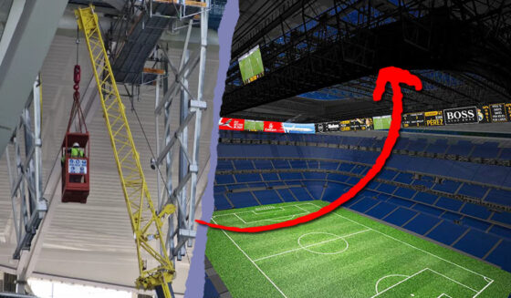 Estadio Santiago Bernabéu errichtung 360 grad anzeige