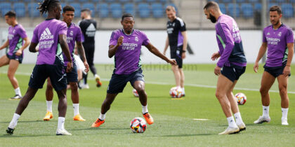 david alaba training real madrid