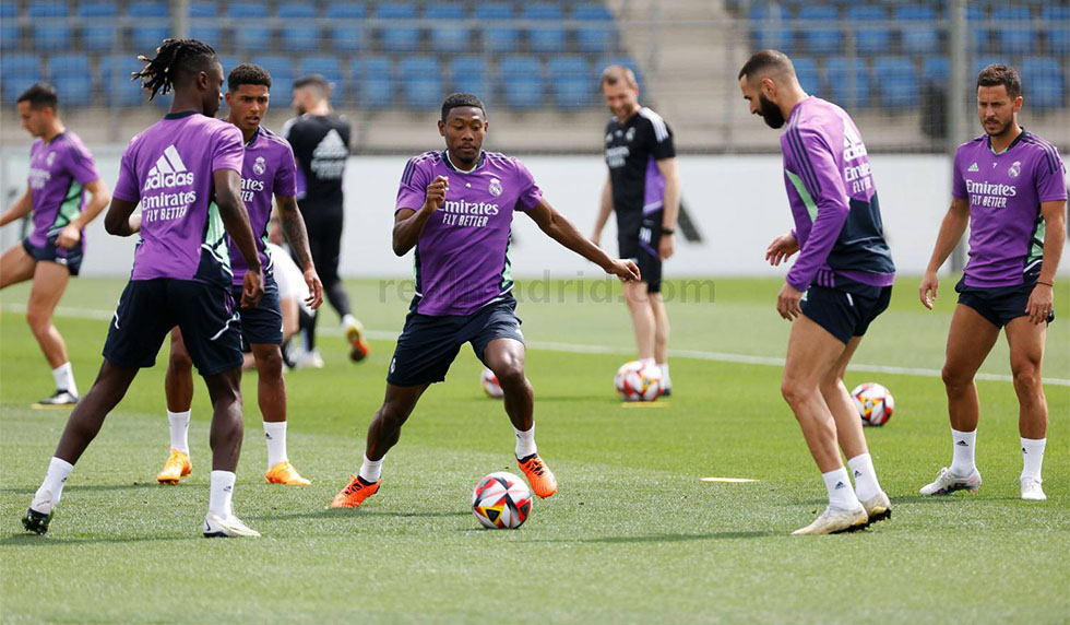 david alaba training real madrid