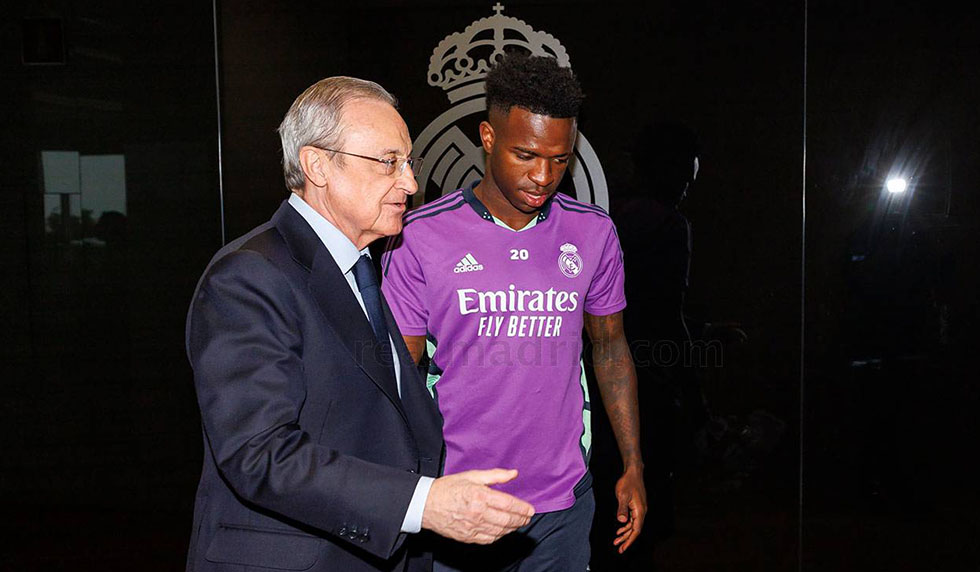 Florentino Pérez Vinícius Júnior Real Madrid