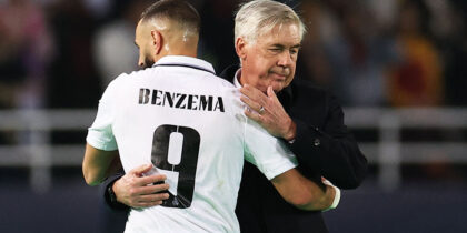 Carlo Ancelotti Karim Benzema Real Madrid