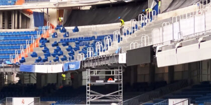 Estadio Santiago Bernabéu Sitze Real Madrid Stadion Umbau