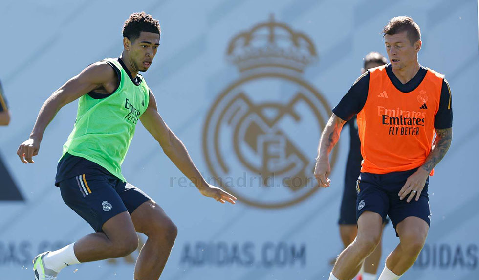 bellingham kroos training