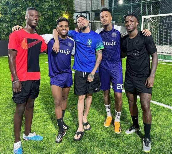 Camavinga, Rodrygo, Militao und Vinícius Camavinga, Rodrygo, Militao und Vinícius
