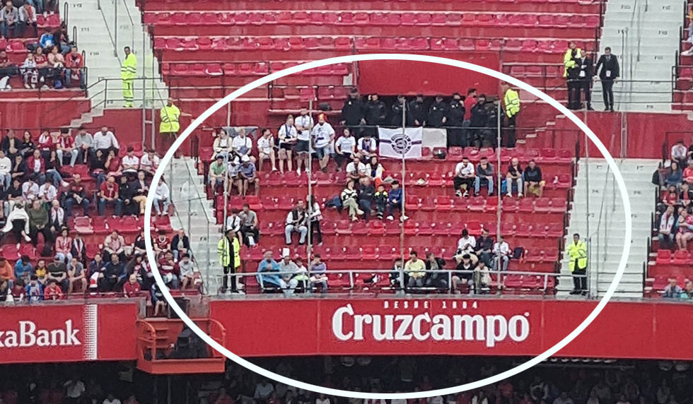 sevilla gäste fans block