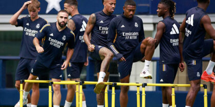 training real madrid carvajal militao alaba