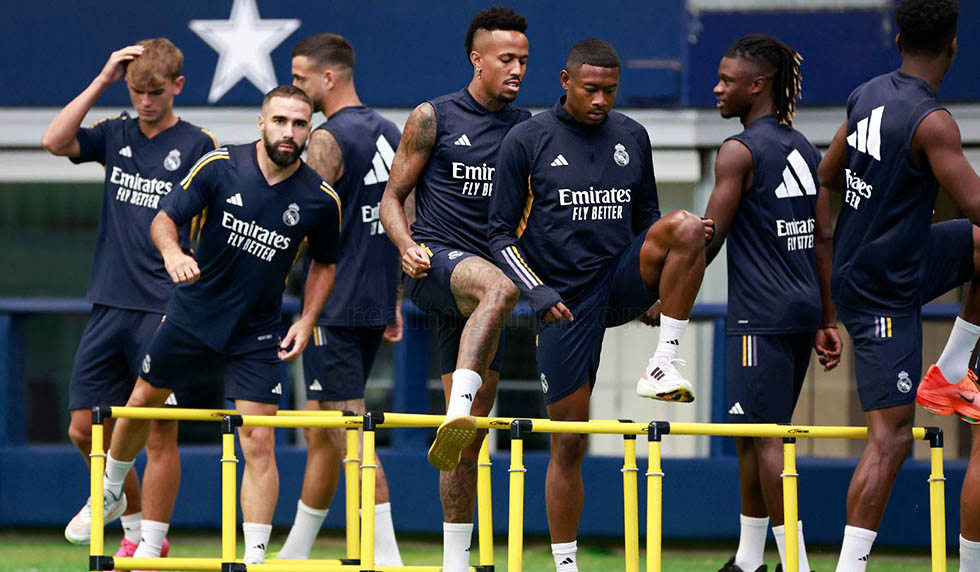 training real madrid carvajal militao alaba