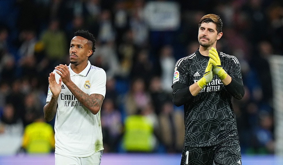 Eder Militao Thibaut Courtois Real Madrid