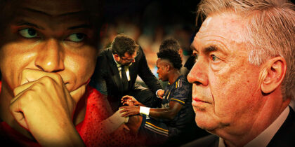 Kylian Mbappé, Vinícius Júnior, Carlo Ancelotti