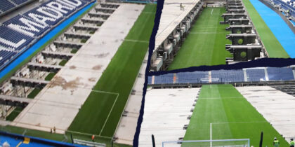 Estadio Santiago Bernabéu Real Madrid Rasen Lager
