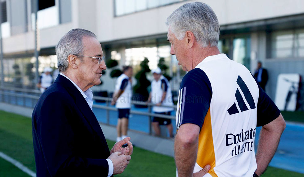 Florentino Pérez Carlo Ancelotti Real Madrid