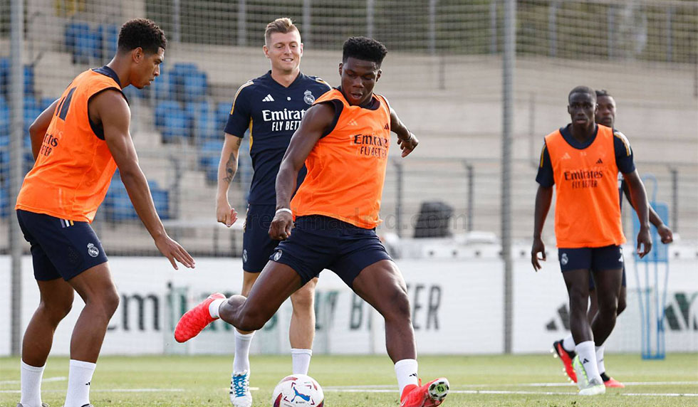 tchouameni real madrid training