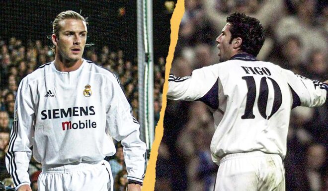 David Beckham Luis Figo Real Madrid