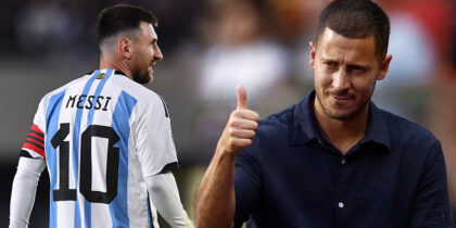 Eden Hazard Lionel Messi