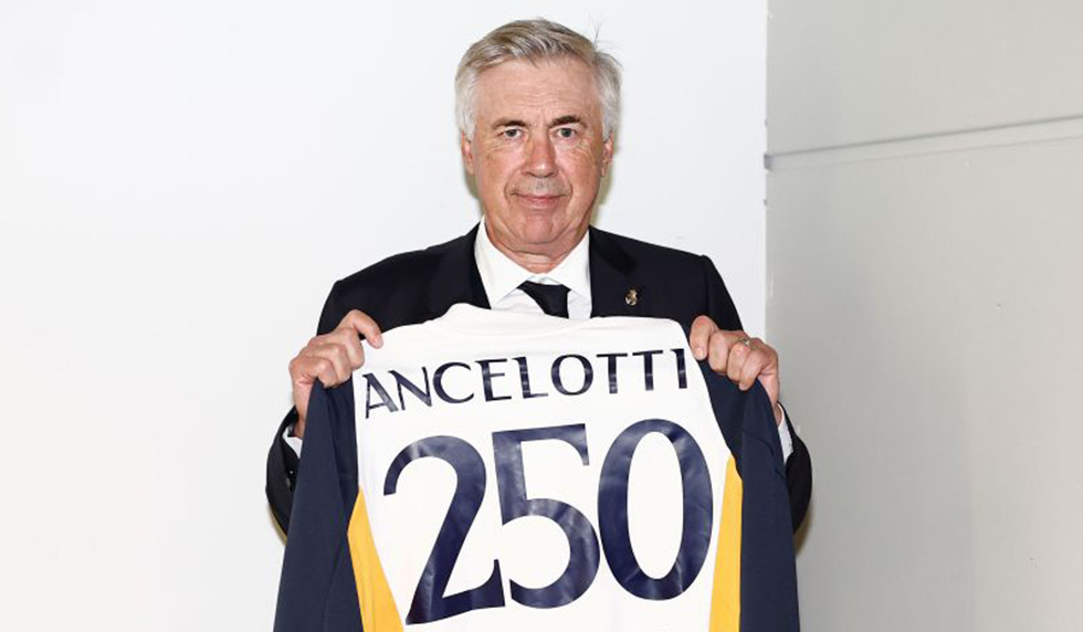 carlo ancelotti 250 real madrid