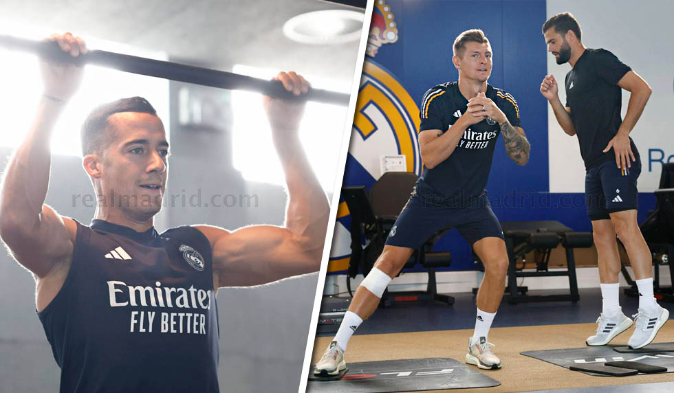training lucas vazquez kroos nacho