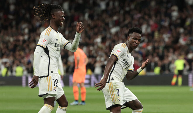 Eduardo Camavinga Vinícius Júnior Real Madrid