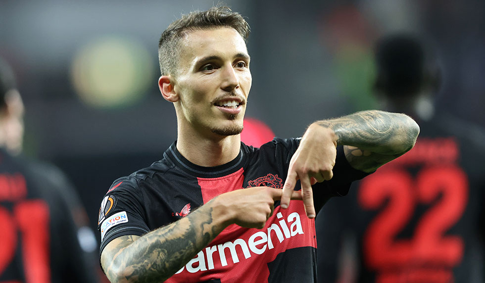 Alejandro Grimaldo Bayer Leverkusen